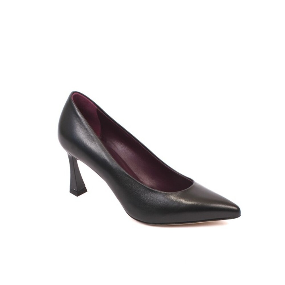 Gianni Ferrante 559K Black Leather Stiletto Heels Pointy Pumps